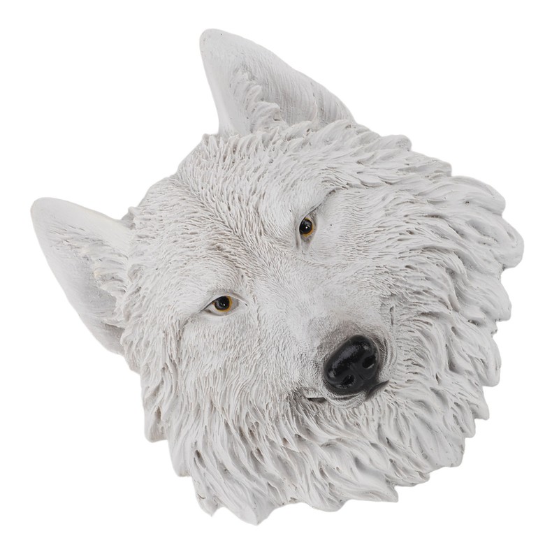 3D Simulation Animal Head Statues Wall Decor Resin Unique Exquisite