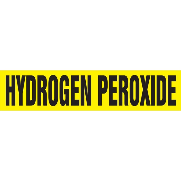 Accuform RPK461SSH Self-Stick "Hydrogen Peroxide" Pipe Marker for 8" to