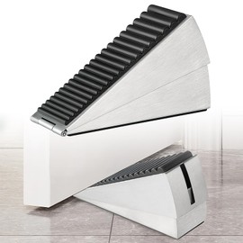 UOCAI 7.6 cm Door Stopper High Doors Compressible Door Stopper Wedge Door Stopper Floor Door Wedge for Heavy Door Wedge Rubber Spring Loaded Door Stopper Large Floor Door Wedges Non-Slip for All