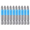 Saipor 10-Piece PoziDriv PZ2 Magnetic Screwdriver Bit Set 50mm/2" Long