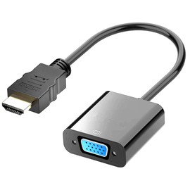 CNCTWO 1080P 22cm C2HDMVGD015 HDMI to VGA HDMI A Male to D-sub 15Pin Female