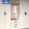 HOMOTEK 2 Pack Self-Adhesive Sliding Closet Door Handles Instant Self-Stick