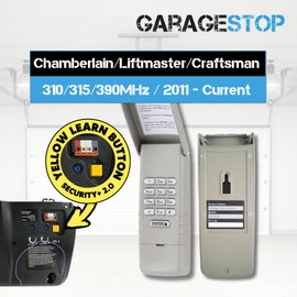 Garage Stop for 877LM Liftmaster Garage Door Keypad, fits Chamberlain Craftsman Wireless Garage Door Opener Keypad, 2011 to Present, Yellow Learn Button (2-Pack)