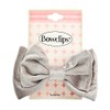 Tonytail Velvet Bowclips Barrette Silver