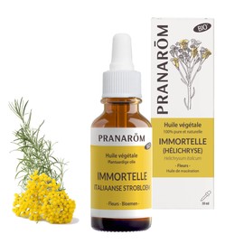Pranarôm Immortelle Organic Helichryse Italian Sommité Floral Vegetable Oil 30 ml