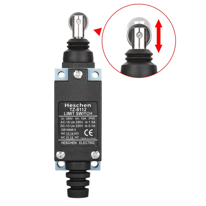 Heschen Limit switch TZ-8112 Micro Switches Parallel Roller Plunger Enclosed