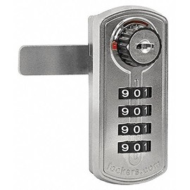 Built in Locker Lock, Zinc, Silver/Black