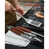 Heavy-Duty ​Panga-Panga​ BBQ Grilling Tools Set. Extra Thick Stainless Steel