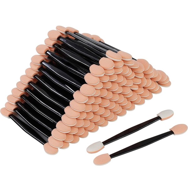 UEAVOID Pack of 80 Eyeshadow Applicators, Disposable, Eyeshadow Brush, Dual