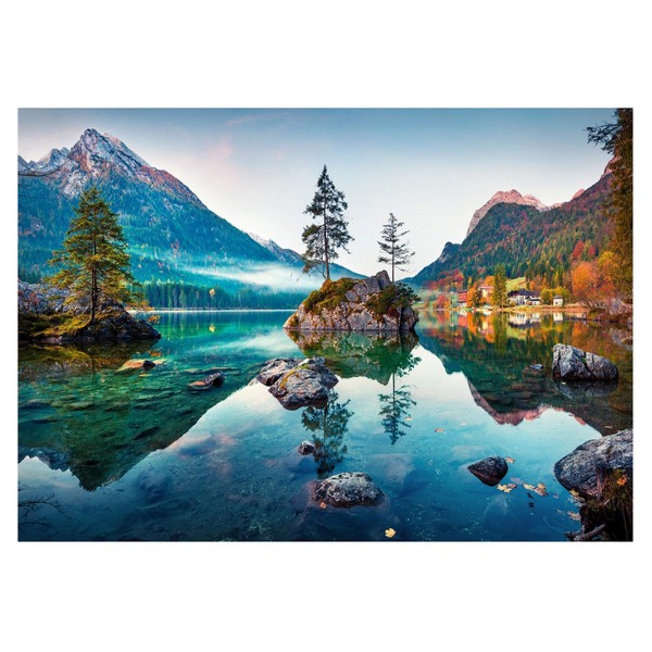 Jigsaw Puzzles 1000 Pieces for Adults and Kids Hard Puzzles Nature Series Large Thousand Pieces Puzzle Autumn Lake Board Size 27''x19''