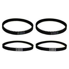 2 Belt Sets for Bissell Proheat 2X 2036688/2036804-TOTAL 4 Belts