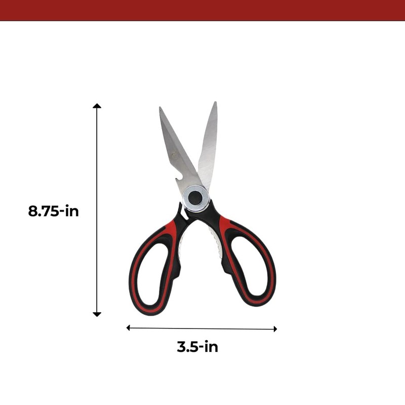 Professional Kitchen Scissors | 2-Pack Ultra Sharp Stainless Steel Kitchen