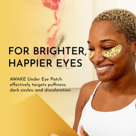 Bolden AWAKE - Parche para debajo de los ojos, tratamiento ocular para ojeras e hinchazón con niacinamida, alfa-arbutina y ácido tranexámico, 10 pares