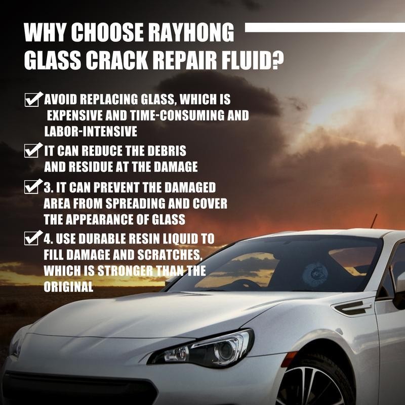 "Car Windshield Crack Repair Kit – Advanced Glass Repair Fluid