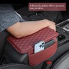 OtpOutopa Car Center Console Armrest Cover, Leather Car Center Console