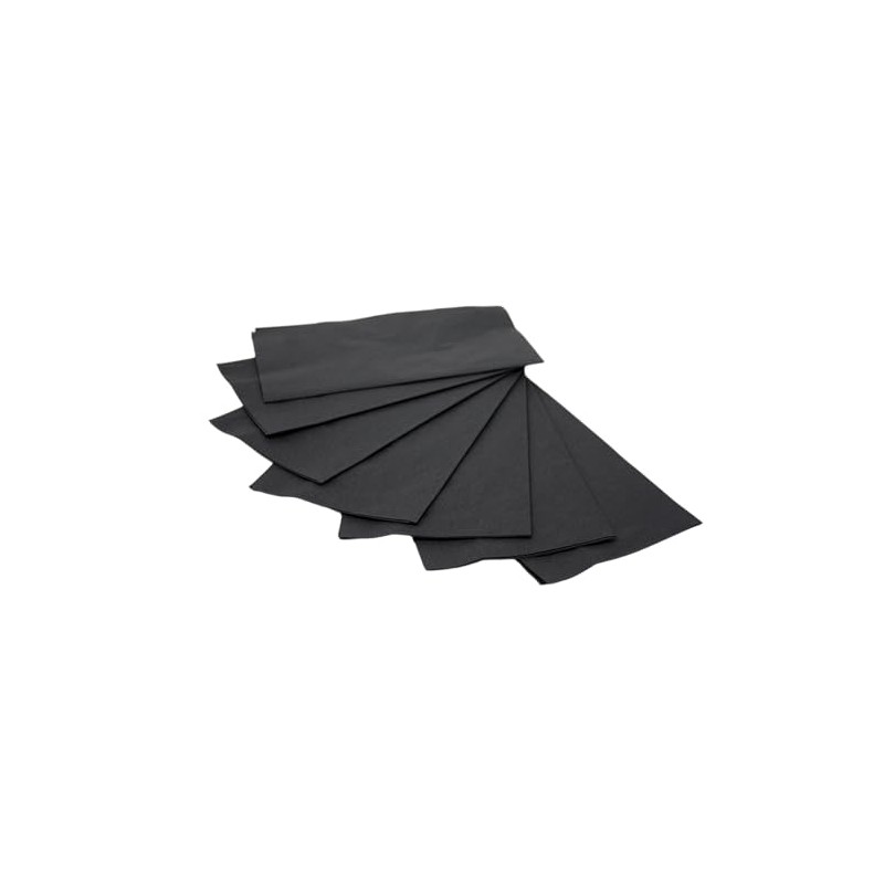 Black Dinner Napkins | 2-Ply | 15" x 17" |