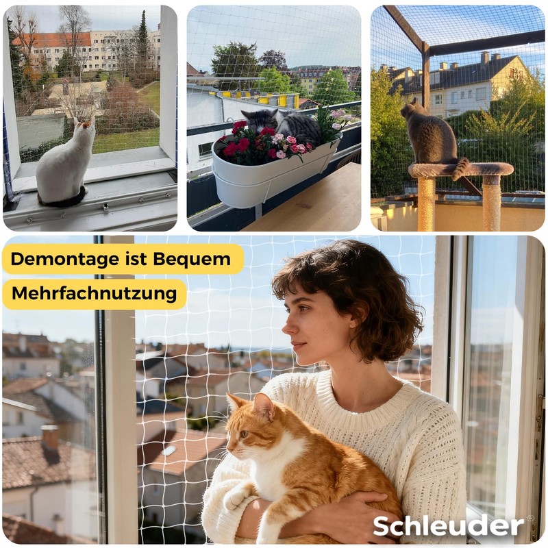 Schleuder Cat Net for Balcony, Bird Nets Bird Protection Net