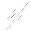 Lystaii 2Pcs Stainless Steel Telescopic Fork Extendable Fork Dinner Fork