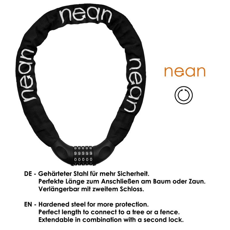 nean Bicycle Chain Lock with a Number Bicycle Chain Lock,
