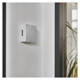 EMOS 2-Wire Doorbell Classic Front Door Gong White Door Bell 1 Melody Ding-Dong Volume 85dB Wired Wall Mounted Square 230V