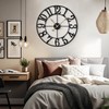 LEIKE Large Wall Clock, 18.5" Silent Non-Ticking, Battery Operated, Oversized,