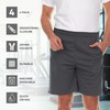 4 Pack: Men's 8" Athletic Running Quick Dry Mesh Shorts