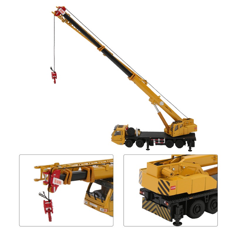 Diecast 1/55 Scale Metal Alloy Car Model Crane Hoisting Hoist