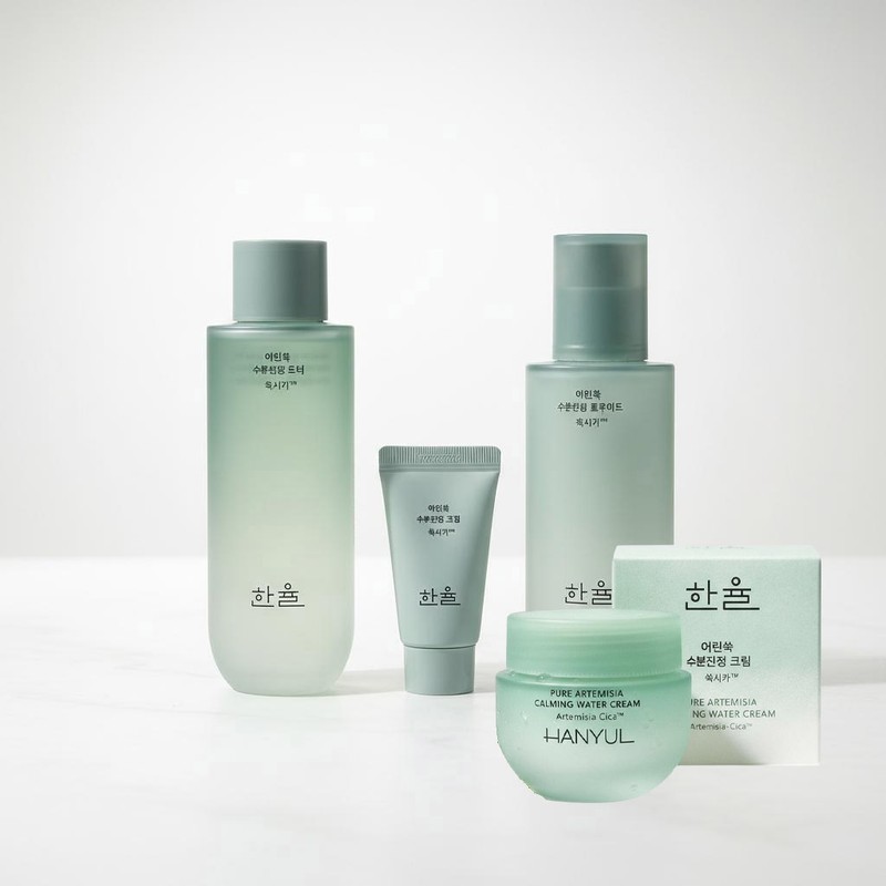 Hanyul Artemisia Moisture Soothing 3-piece Women’s Basic Cosmetics Gift Set