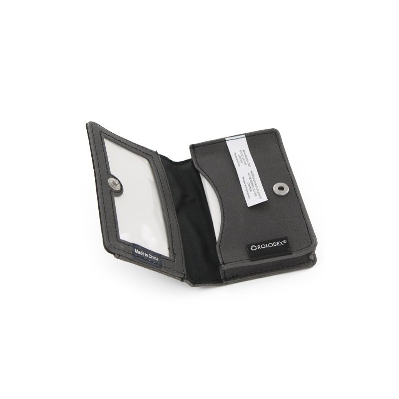 Rolodex Identity Black Fabric Interior Personal Business Card Case (1752530)