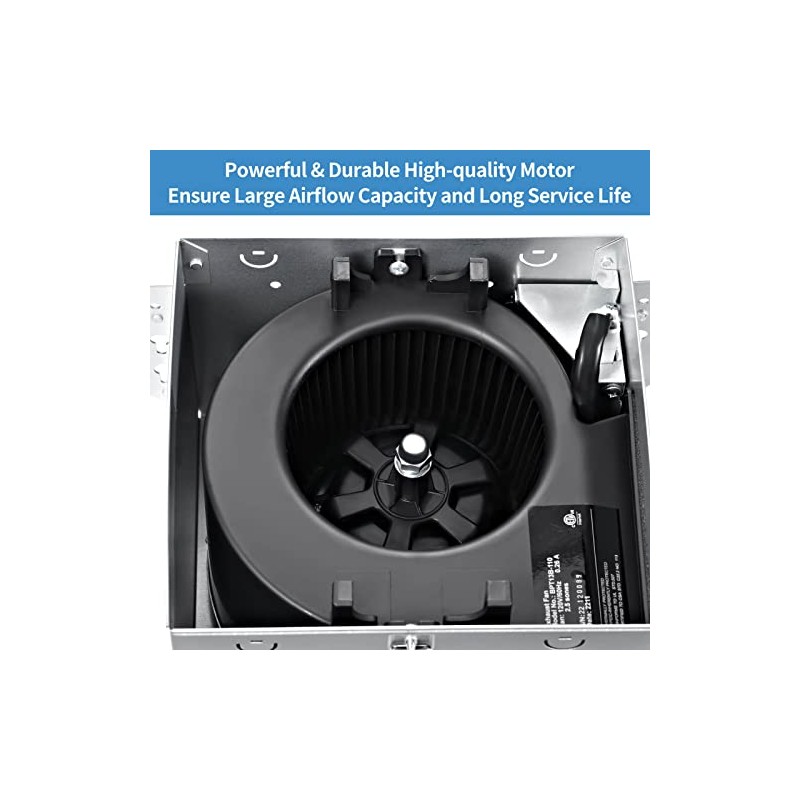 JOEAONZ Bathroom Exhaust Fan 110 CFM Very Quiet with Matel