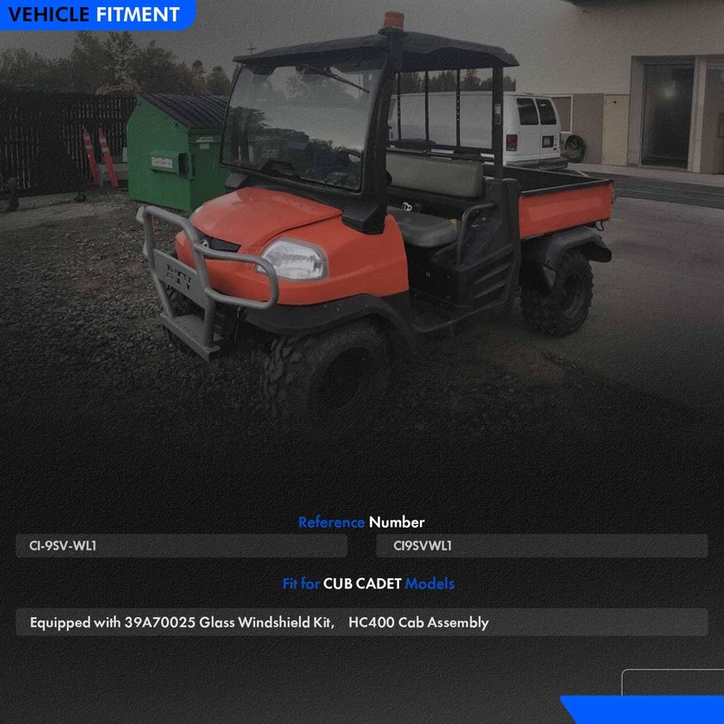 CI-9SV-WL1 Windshield Pop Out Latch Fit for CUB CADET HC400