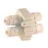 Hydronamic (ASV-100-JG) Auto Shut Off Valve w/ 1/4" Quick Connect Fittings White