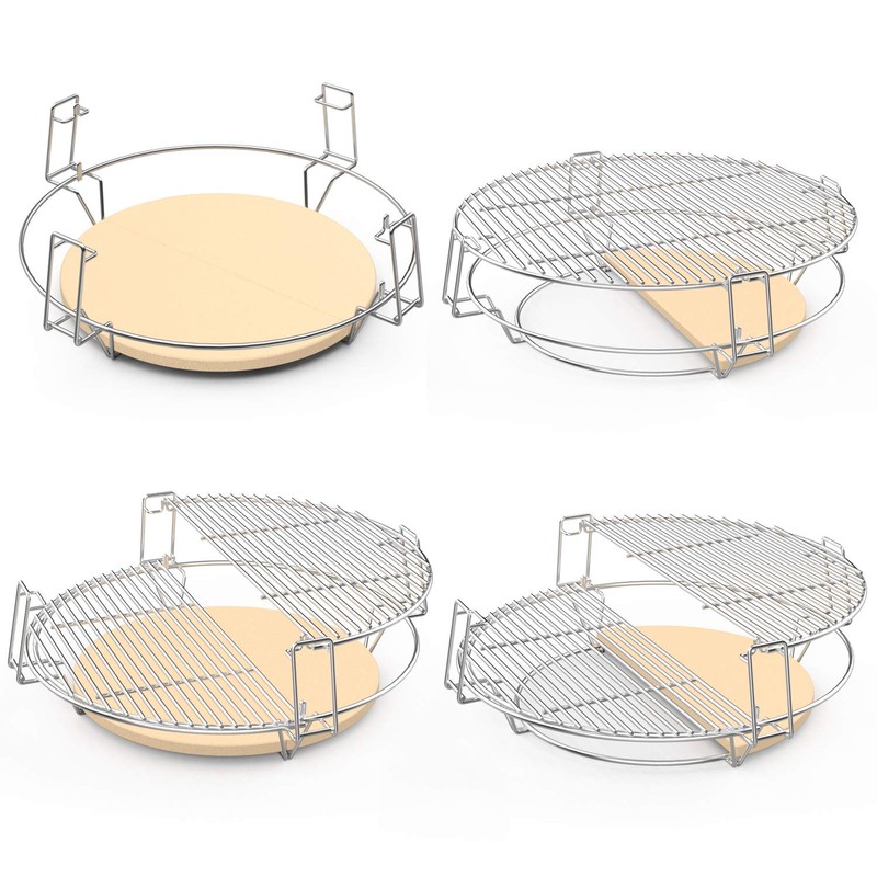 onlyfire Barbecue Cooking Grate System Grilling Accessory for Weber 22"