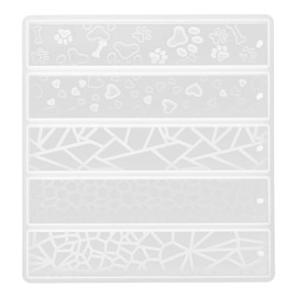 IWOWHERO Molde para marcadores para etiquetas de resina epoxi DIY etiqueta de DIY molde de silicona transparente para fundición de resina, marcadores de fundición, joyas, manualidades de estudiantes