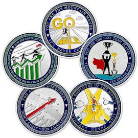 5Pcs Employee Appreciation Coins Gift Set Encouragement Inspirational Thank You Coin for Office Staff Coworker