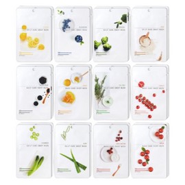 Eunyul mask pack sheet, 1 pack per day, 12 types of daily nutrition x 2 sheets each BNS / 은율 마스크팩 시트 1일1팩 데일리 영양 12종 x 각2매 BNS