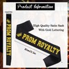 SKJIAYEE 10 Pcs Prom Royalty Sashes, Black Satin Prom Sash
