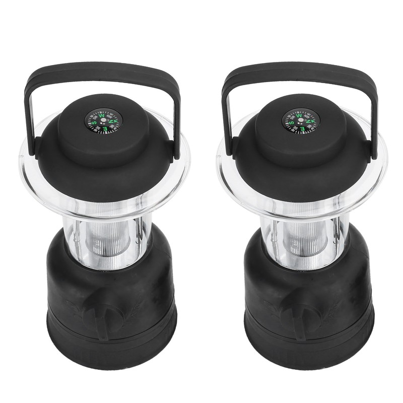 2Pcs COB LED Camping Lamp Portable Night Light with Compass