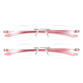 2 Pack Blue Light Blocking Reading Glasses Computer Gaming Black Red Mens Womens (red, 3, diopters)
