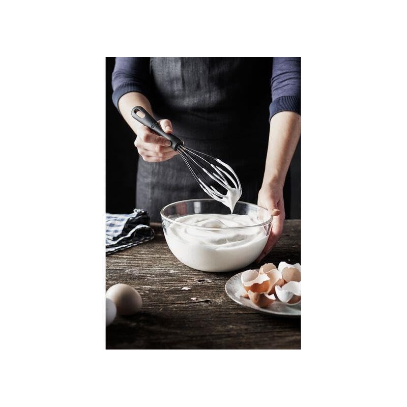 Ballarini 28001-007 Nero Whisk, Silicone, Heat Resistant, Whisk, Whipper, Dishwasher