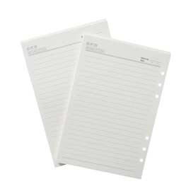 Moterm Lined Refills for A5-Ring Planner- Undated Inserts Set of 2 (8.27 inch x 5.59 inch)