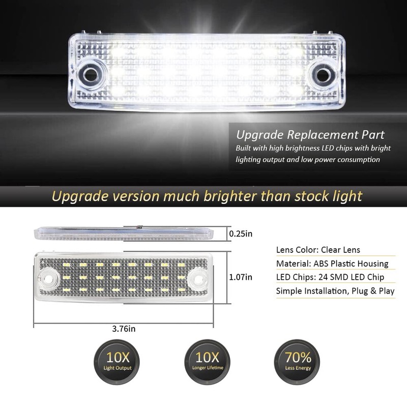 D-Lumina LED License Plate Light Tag Lamp Assembly Compatible with