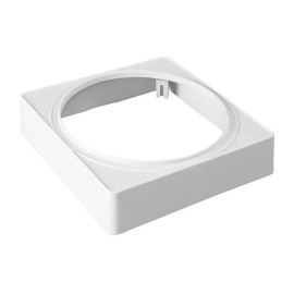 Excellence 10 x 10 Ice Cream Container Skirt Cover Plastic Divider 9-9/16" Round Hole #3188