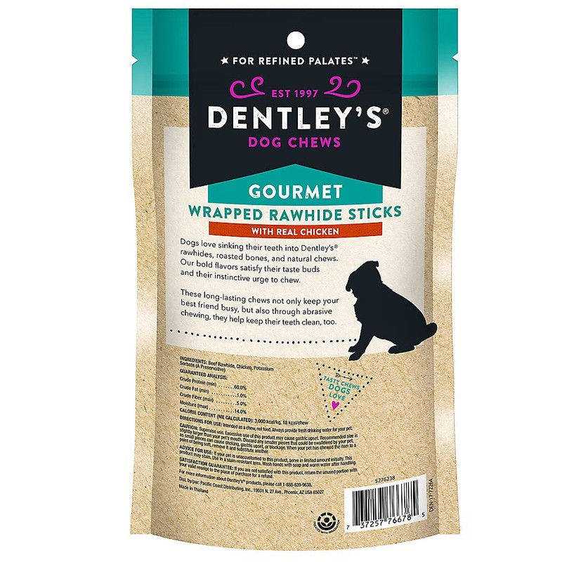 DENTLEY'S Rawhide Twists Small Dog Treat - Chicken (Chicken) (Small)