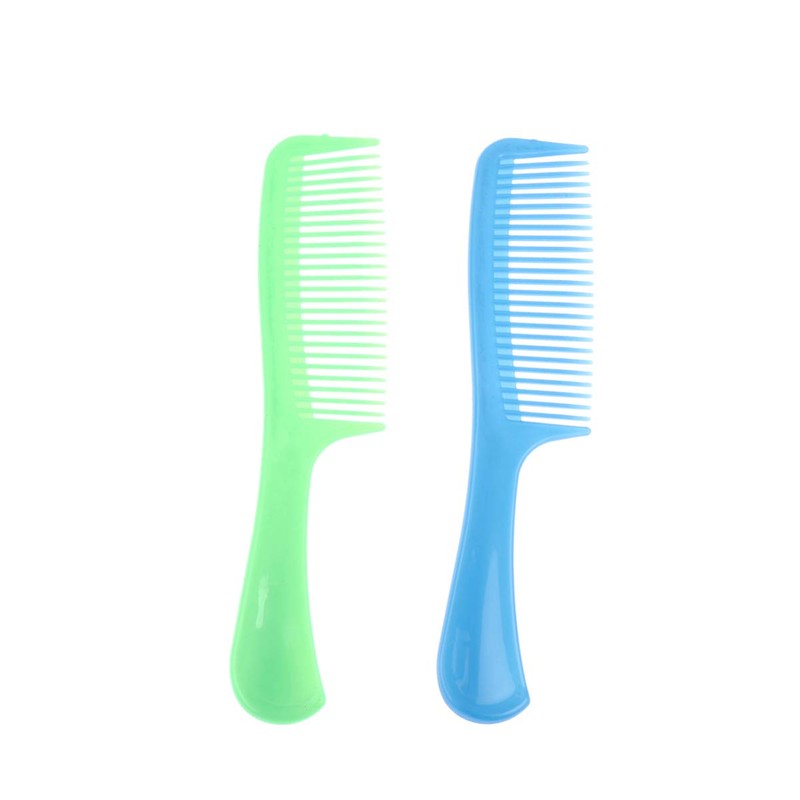 Minkissy 15pcs Plastic Hair Combs Colourful Detangling Unbreakable Long Handle