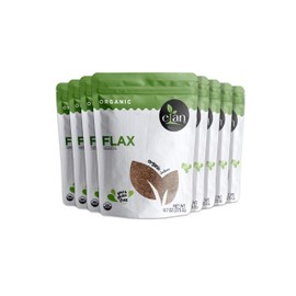 Elan Organic Flax Seeds 8 Pack, 77.6 Ounce