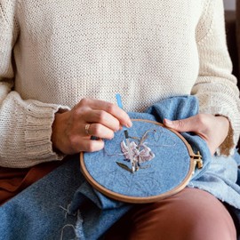 AOZUO 13 Piece Punch Needle Set, 10 Sizes Punch Needle Set, Embroidery Starter Kit, Punch Needle Kit, Punch Needle Threader, Embroidery Set, Punch Needle Set for DIY Embroidery Thread, Cross Stitch