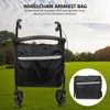 Powered Wheelchair Carrying Bag Carry Case Organizer Accessories for Wheelchair(Black)