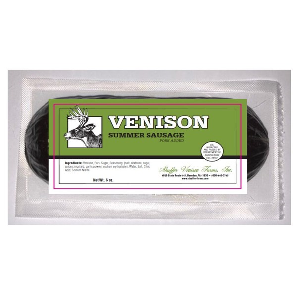 Venison Summer Sausage 6 oz chub