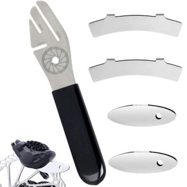 IATAHI Bicycle Brake Disc Adjuster, Pack of 5 Disc Brake Adjustment, Straightening Tool Brake, Stainless Steel Disc Brake Straightening Tool, Brake Disc Tool for Flattening, for Bike Repairing